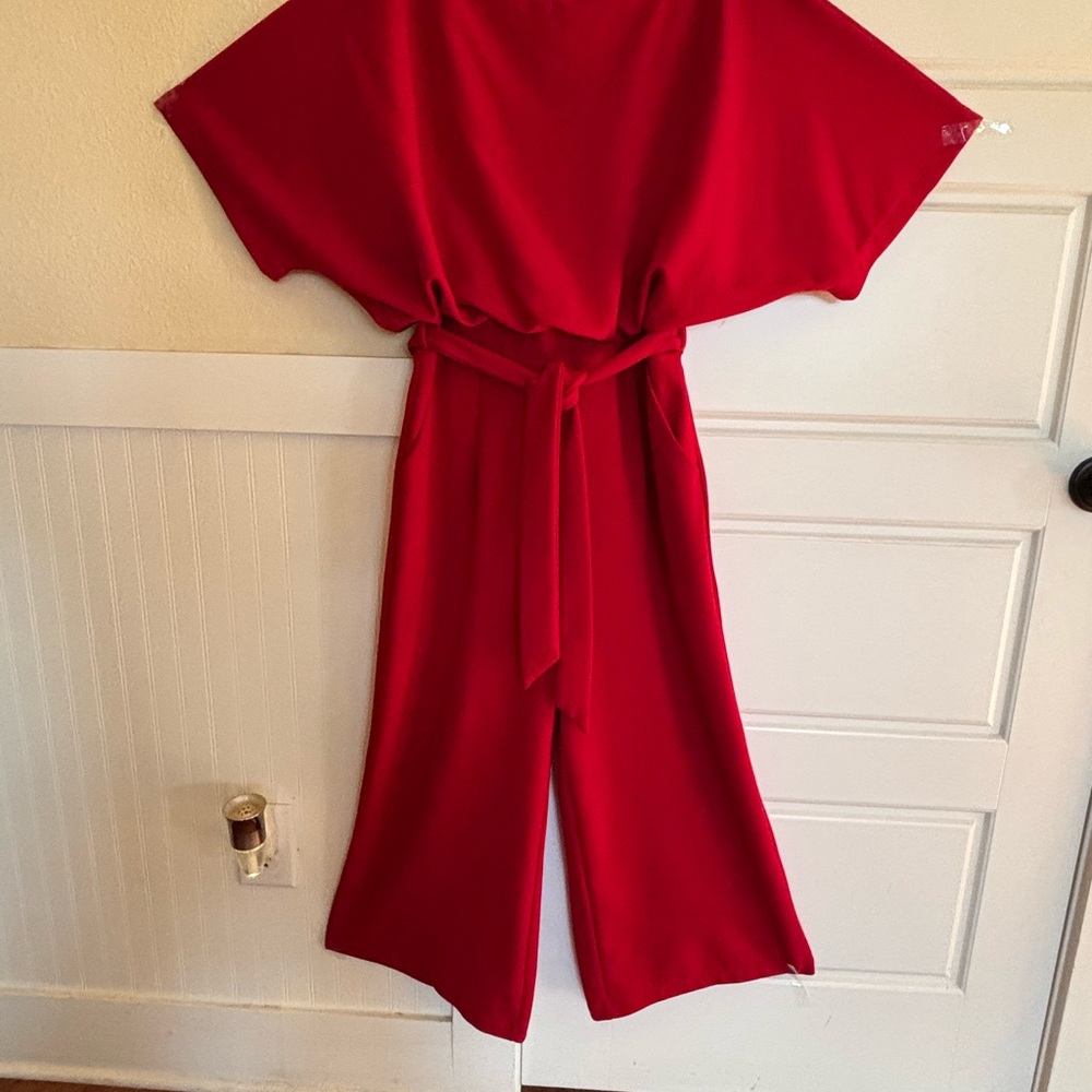 AX Paris Vibrant Red Jumpsuit